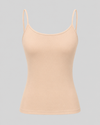 Pack of 3 Camisole Tops with Narrow Shoulder straps in Soft Cotton