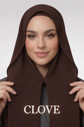 Clove-Instant Chiffon Hijab with Built-in Magnets