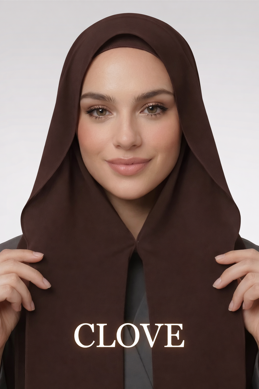 Clove-Instant Chiffon Hijab with Built-in Magnets