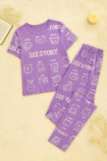 Purple Dream Story T-Shirt With Pajama