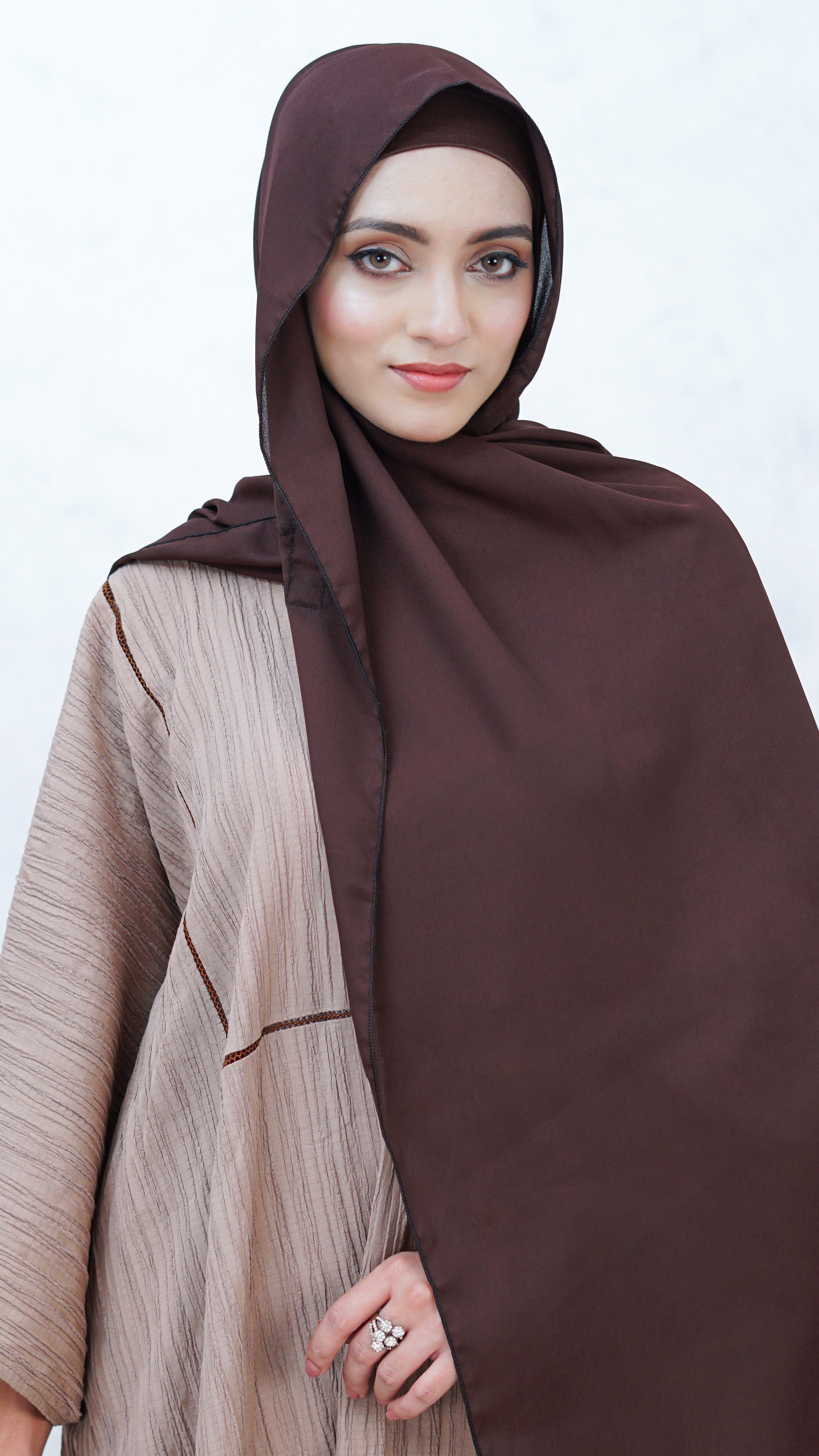 Clove-Instant Chiffon Hijab with Built-in Magnets