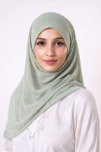 Pistachio  — Instant Chiffon Hijab with Built-in Magnets