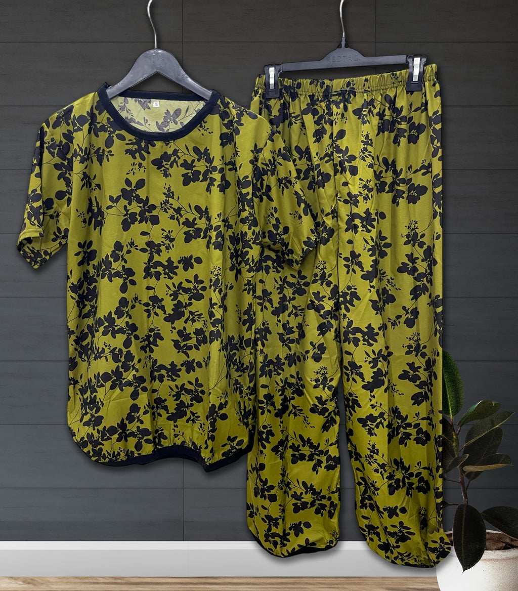 MIDNIGHT FLORA PRINTED SHIRT AND TROUSER