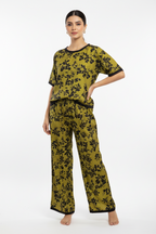 MIDNIGHT FLORA PRINTED SHIRT AND TROUSER