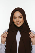 Clove-Instant Chiffon Hijab with Built-in Magnets