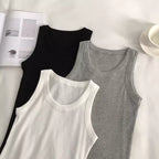 Pack of 3 Sando Vests in Soft Cotton Ribbed