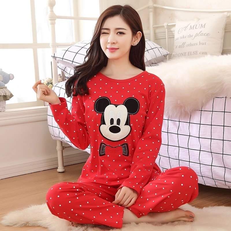 Red Micky T-Shirt With Pajama