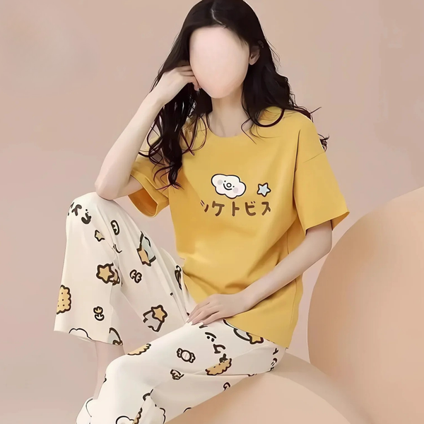 Chinese Printed Night Suit