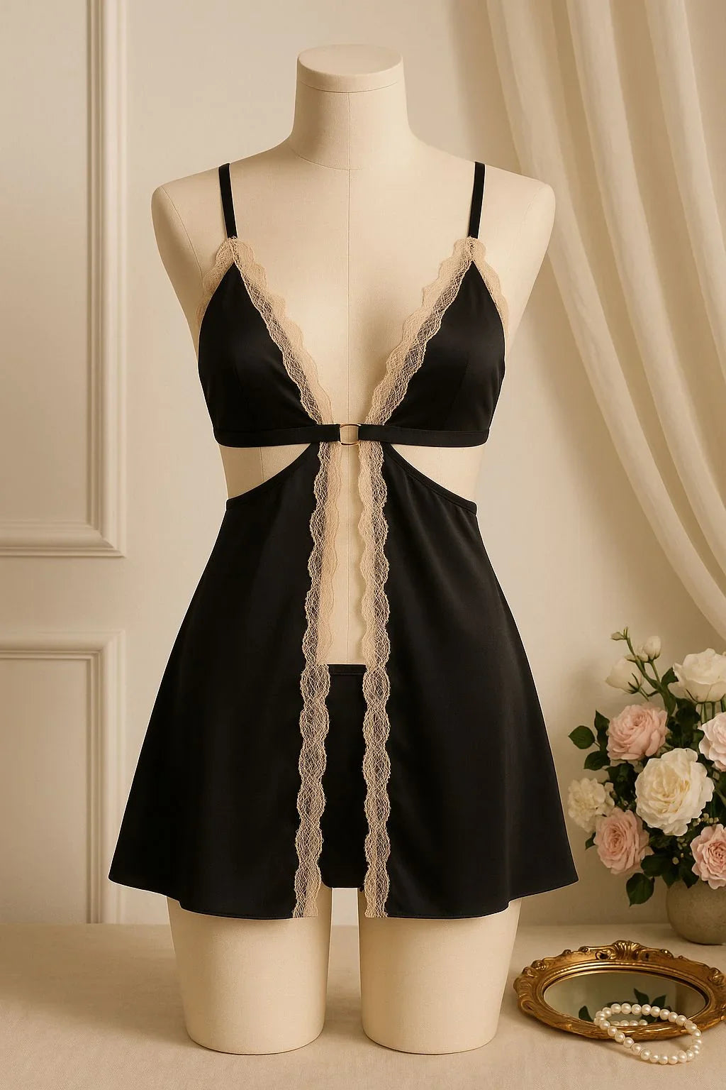 BLUSHING BRIDE NIGHTY 2 PIECES