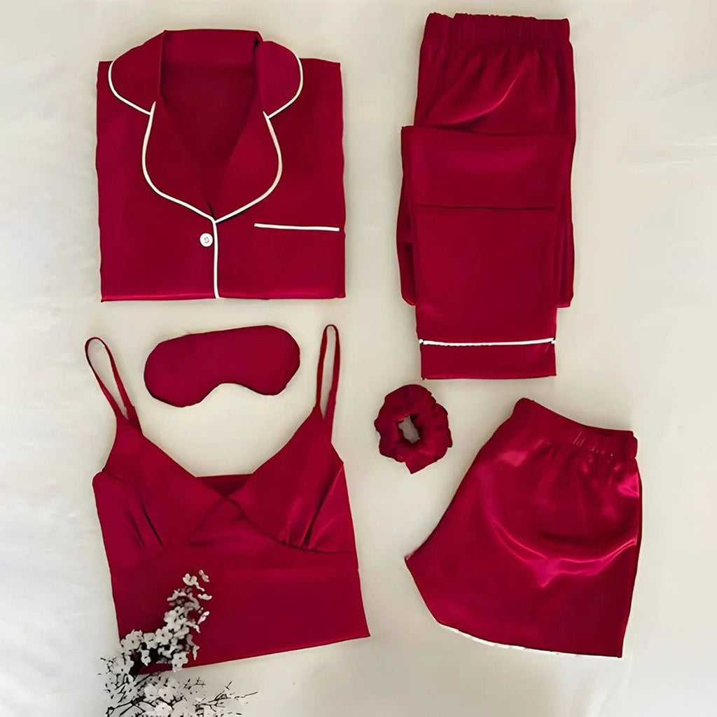 6 IN 1 SILK NIGHTY SET
