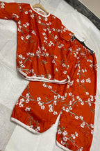 CHERRY BLOSSOM COMFORT PRINTED SHIRT AND TROUSER