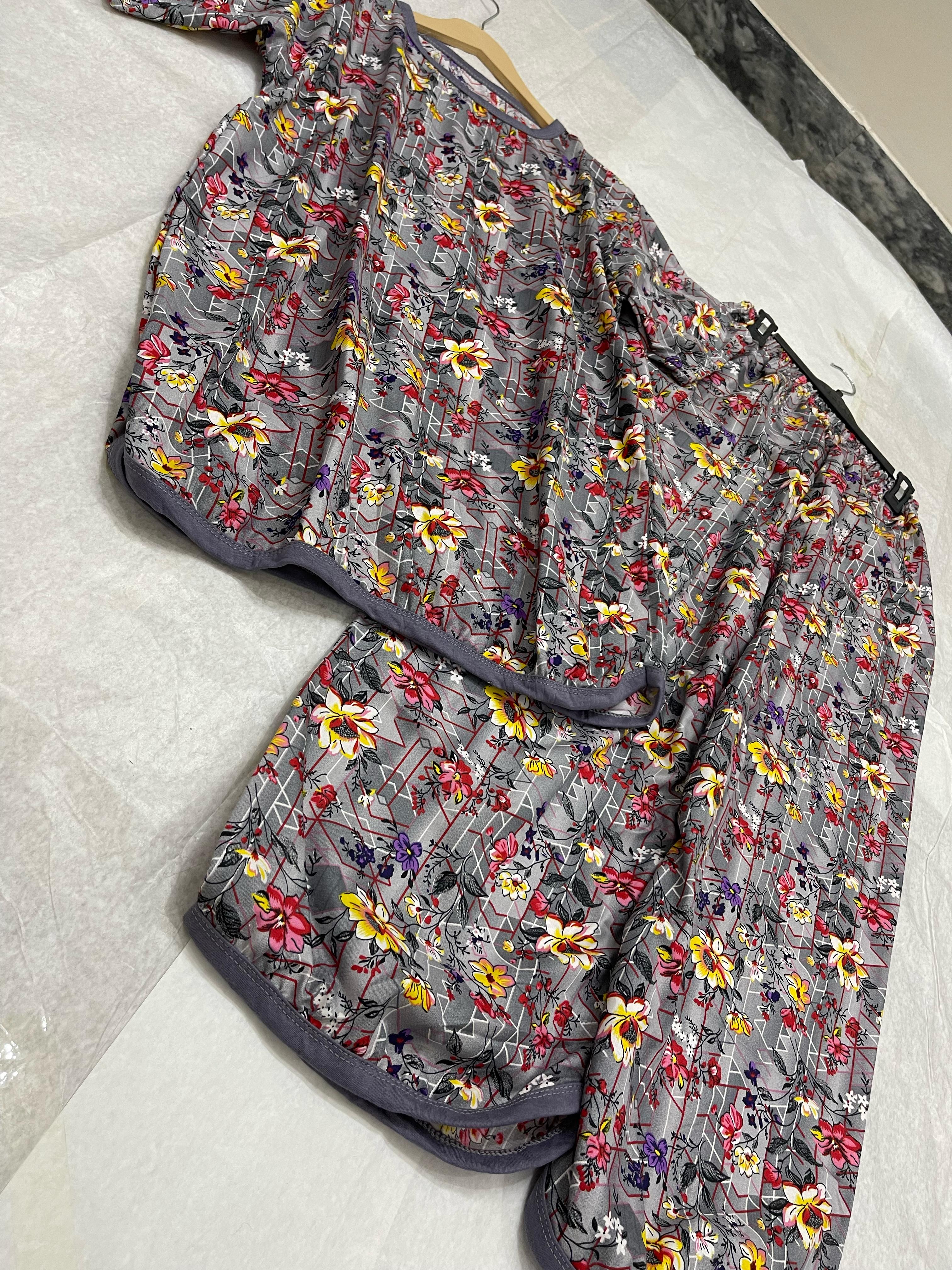 CHIC IN BLOOM PRINTED SHIRT AND TROUSER