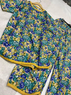 DREAMY FLORAL ESCAPE PRINTED SHIRT AND TROUSER