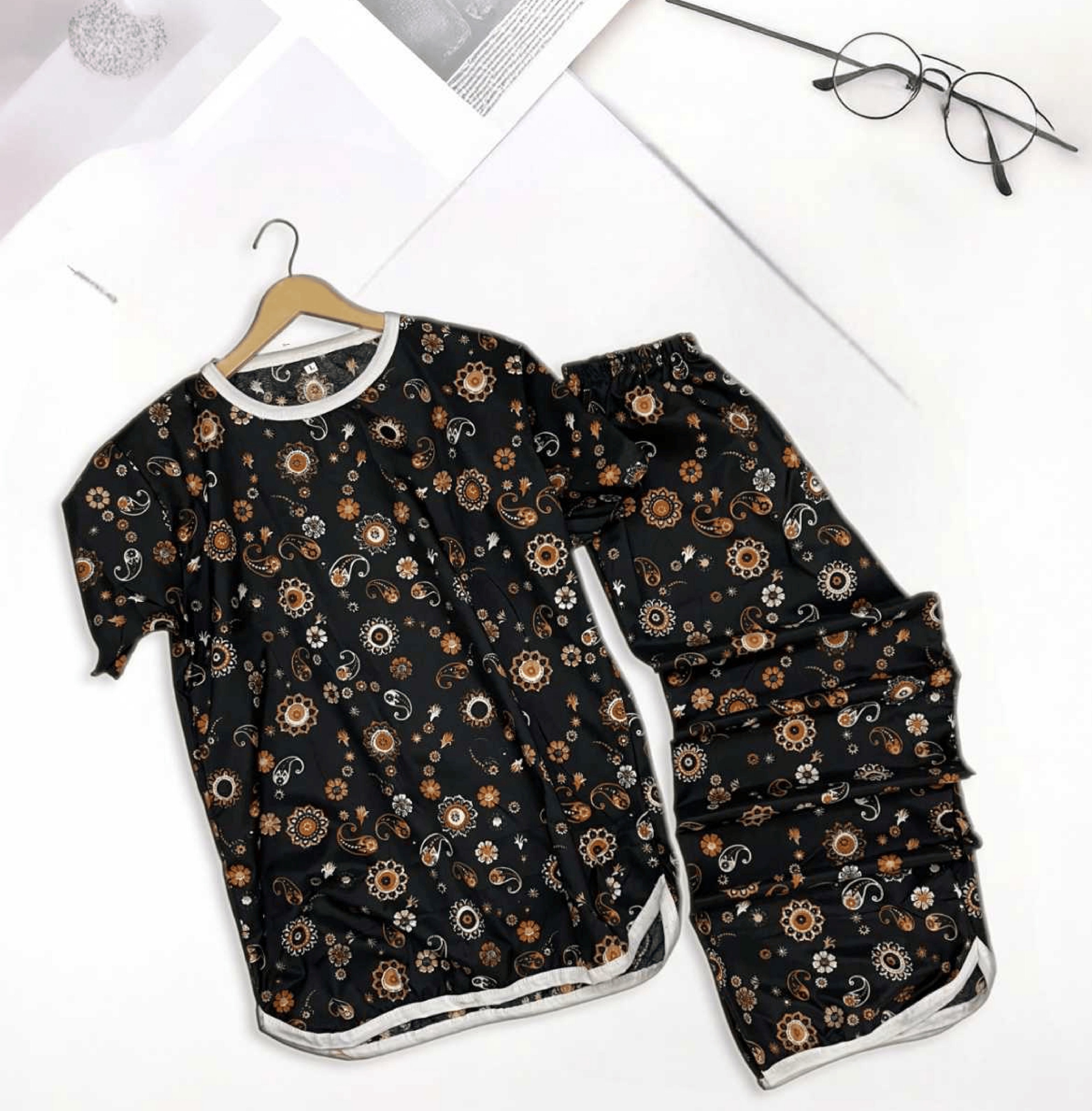 FLORAL SWIRL PRINTED SHIRT AND TROUSER