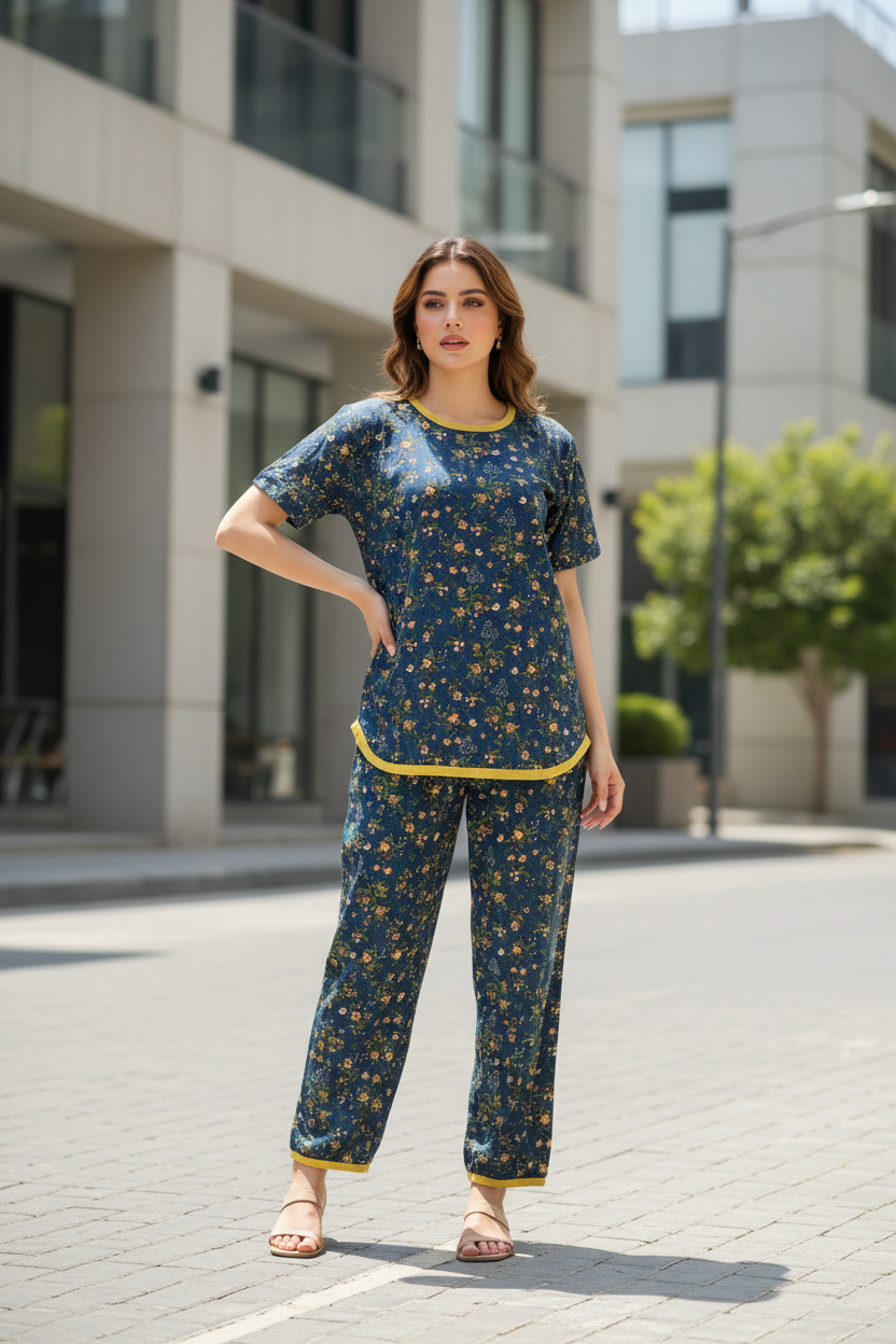 STARLIGHT FLORA PRINTED SHIRT AND TROUSER