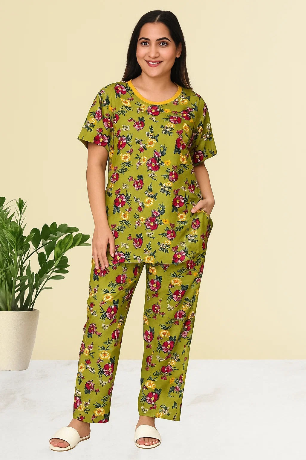SECRET GARDEN BLOOM PRINTED SHIRT AND TROUSER