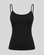 Pack of 3 Camisole Tops with Narrow Shoulder straps in Soft Cotton