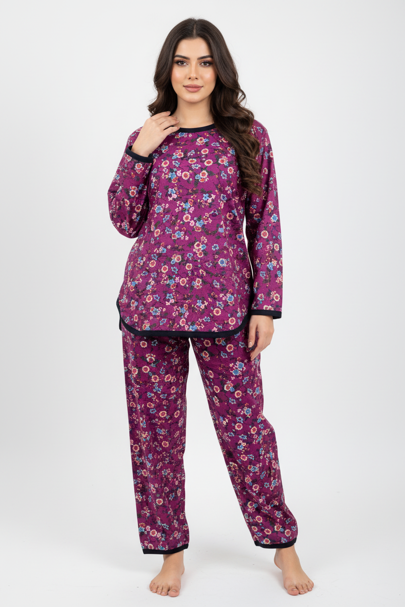 BERRY BLOOM PRINTED SHIRT AND TROUSER