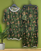 FOREST BLOOM PRINTED SHIRT AND TROUSER