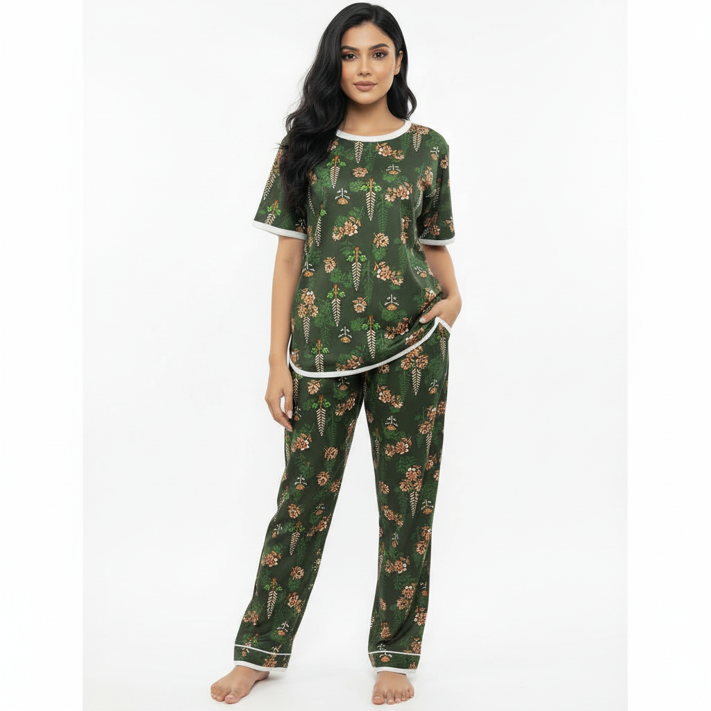 FOREST BLOOM PRINTED SHIRT AND TROUSER