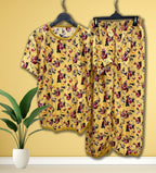 GOLDEN BLOOM PRINTED SHIRT AND TROUSER