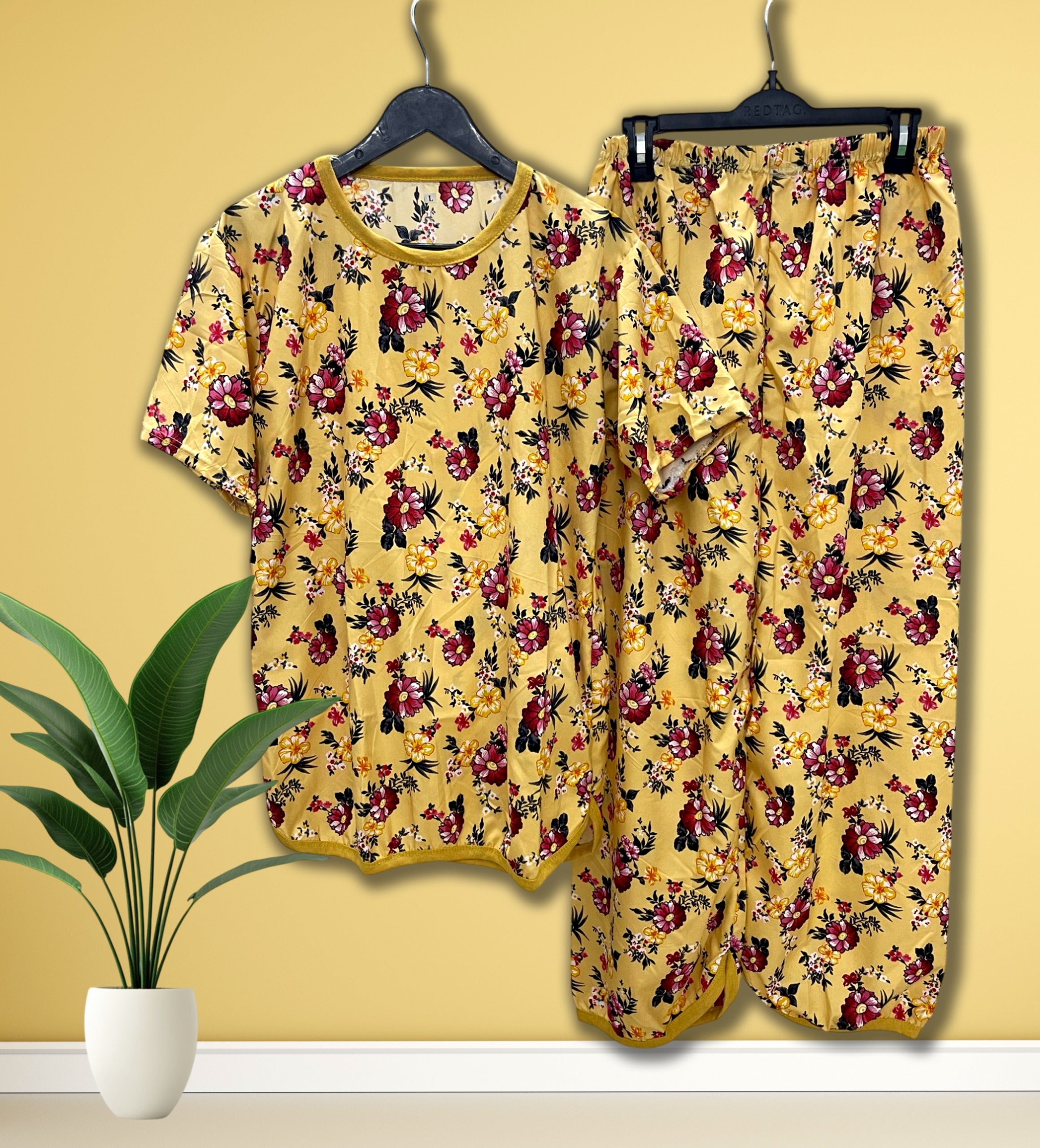 GOLDEN BLOOM PRINTED SHIRT AND TROUSER
