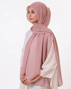 Blush— Instant Chiffon Hijab with Built-in Magnets