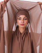 Sable— Instant Chiffon Hijab with Built-in Magnets