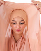 Nude Pink— Instant Chiffon Hijab with Built-in Magnets