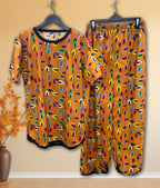 PAINTED LEAF PRINTED SHIRT AND TROUSER